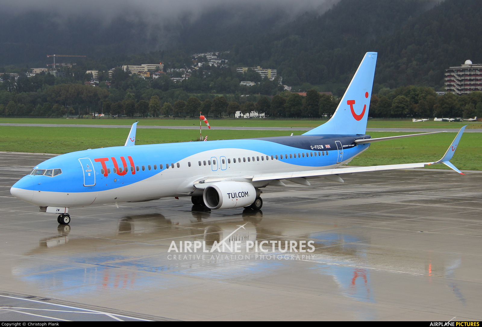 TUI Airways G-FDZW aircraft at Innsbruck