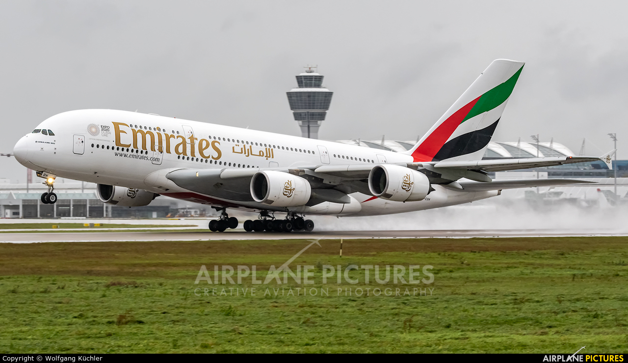 Emirates Airlines A6-EDH aircraft at Munich