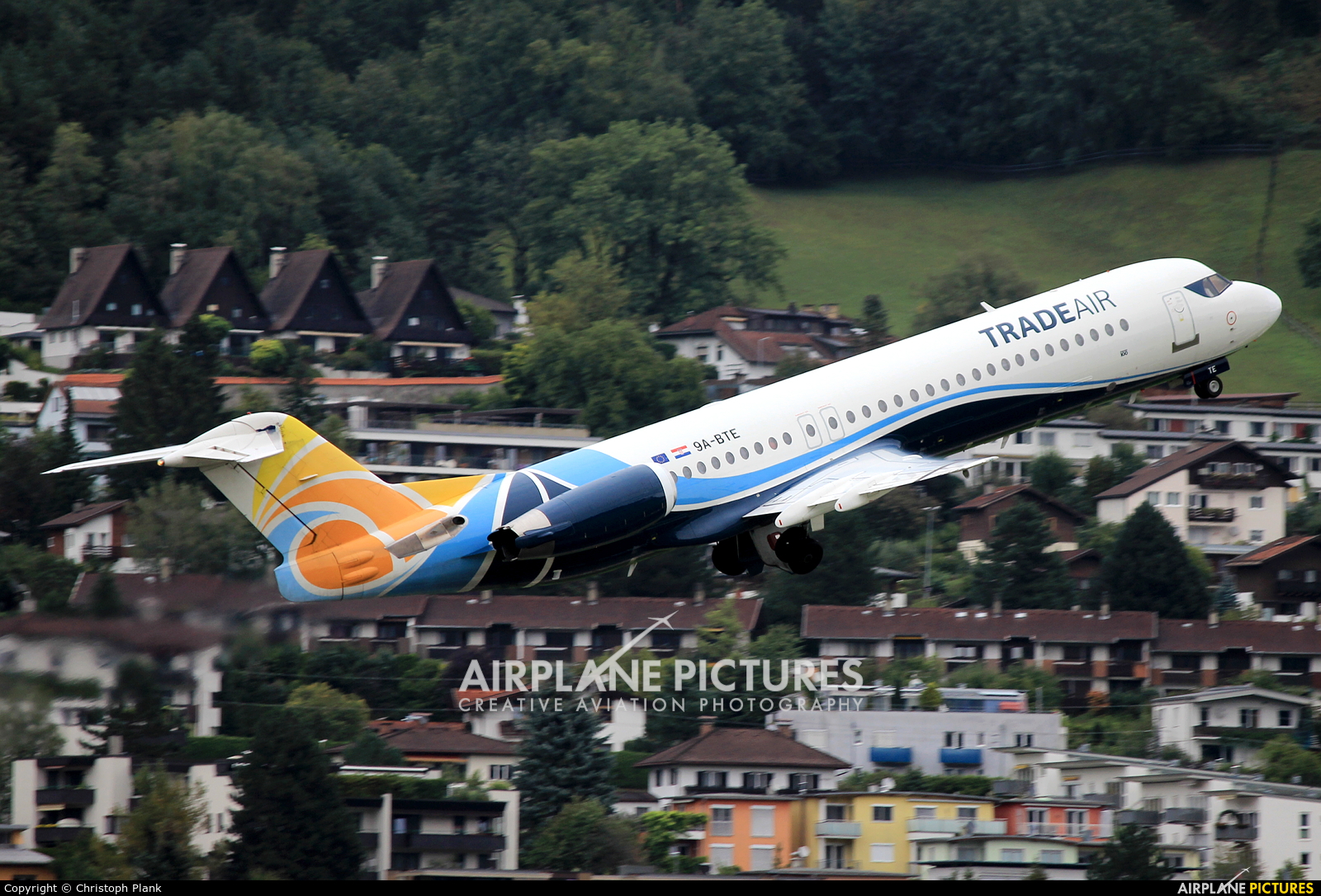 Trade Air 9A-BTE aircraft at Innsbruck