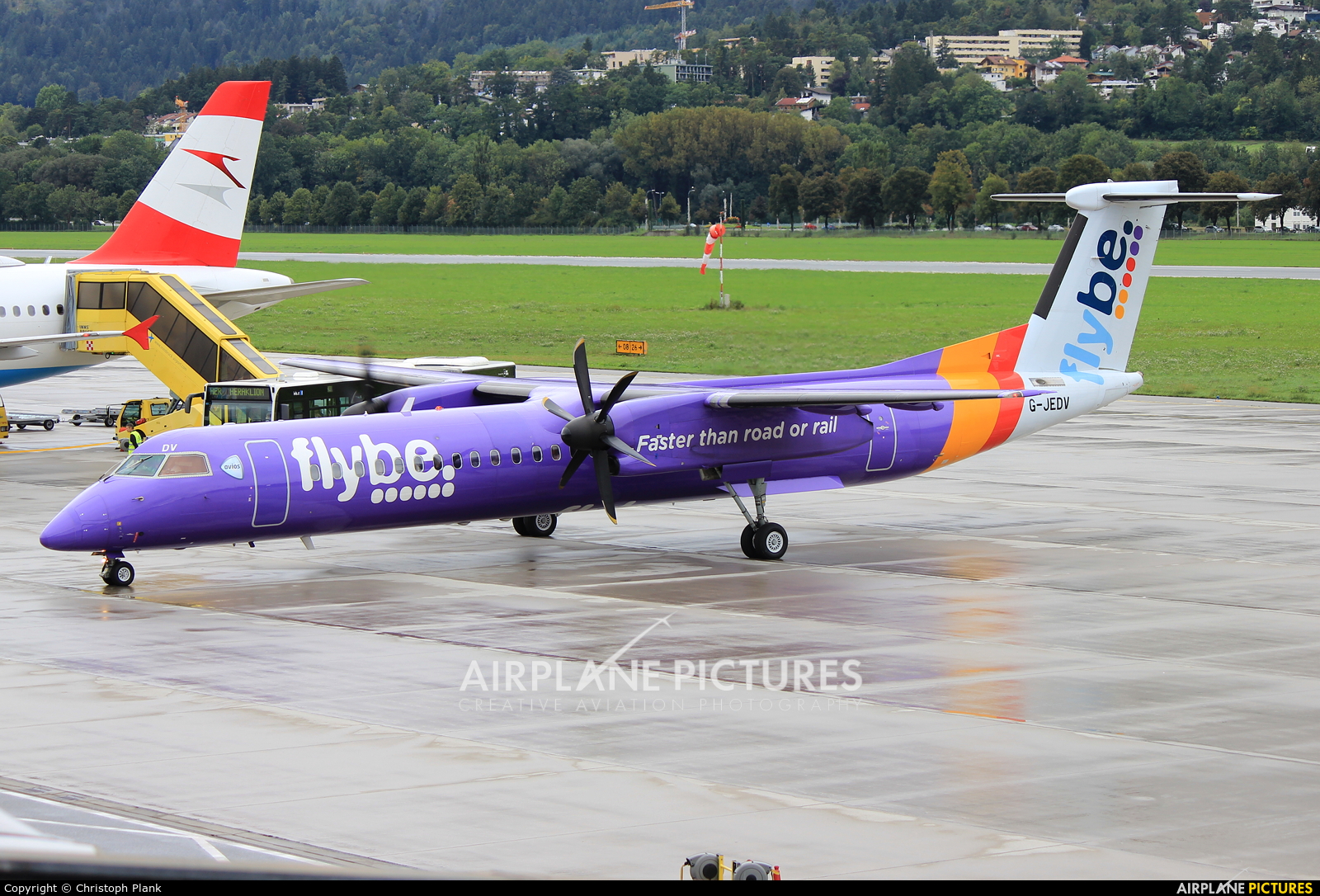 Flybe G-JEDV aircraft at Innsbruck