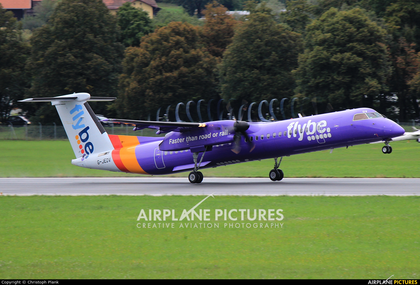 Flybe G-JEDV aircraft at Innsbruck
