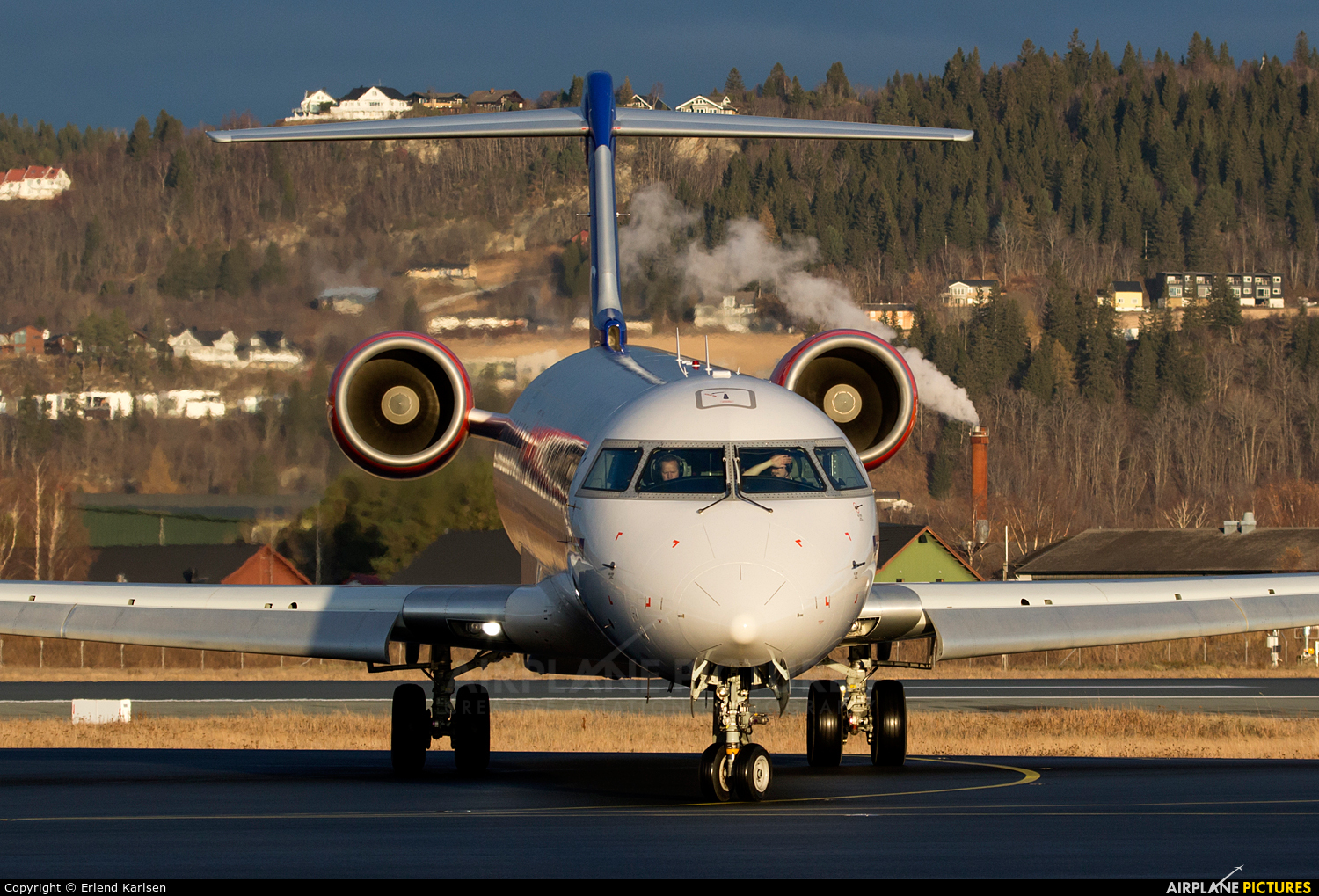 SAS - Scandinavian Airlines (CityJet) EI-GEF aircraft at Trondheim - Vaernes