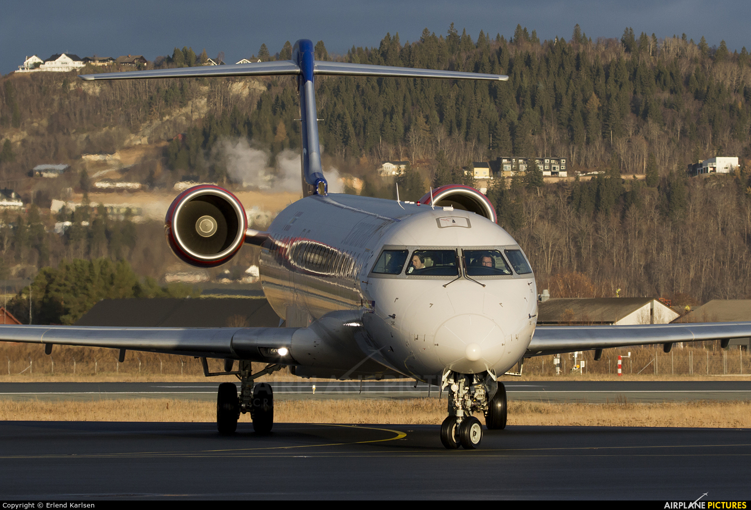 SAS - Scandinavian Airlines (CityJet) EI-FPV aircraft at Trondheim - Vaernes