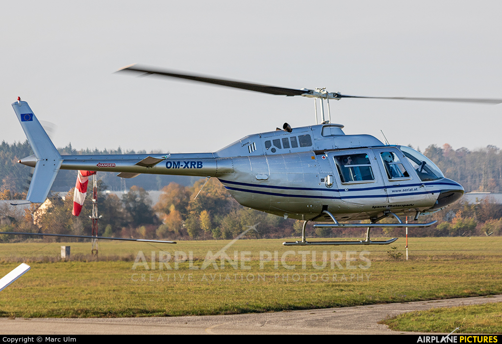 Aerial Helicopter OM-XRB aircraft at Wels