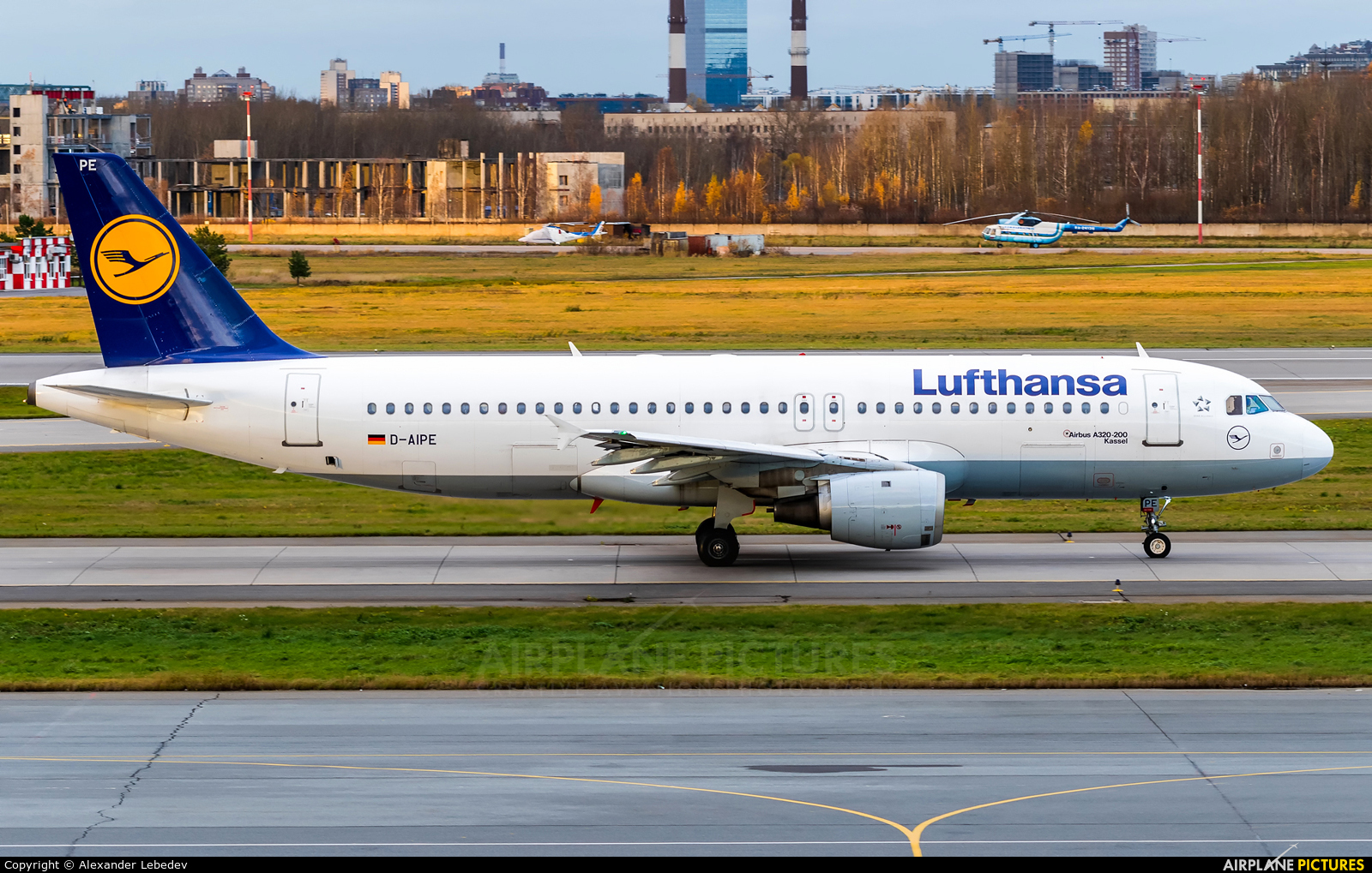 Lufthansa D-AIPE aircraft at St. Petersburg - Pulkovo