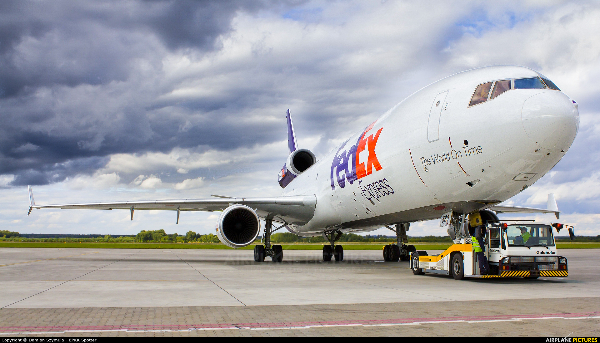 FedEx Federal Express N580FE aircraft at Katowice - Pyrzowice