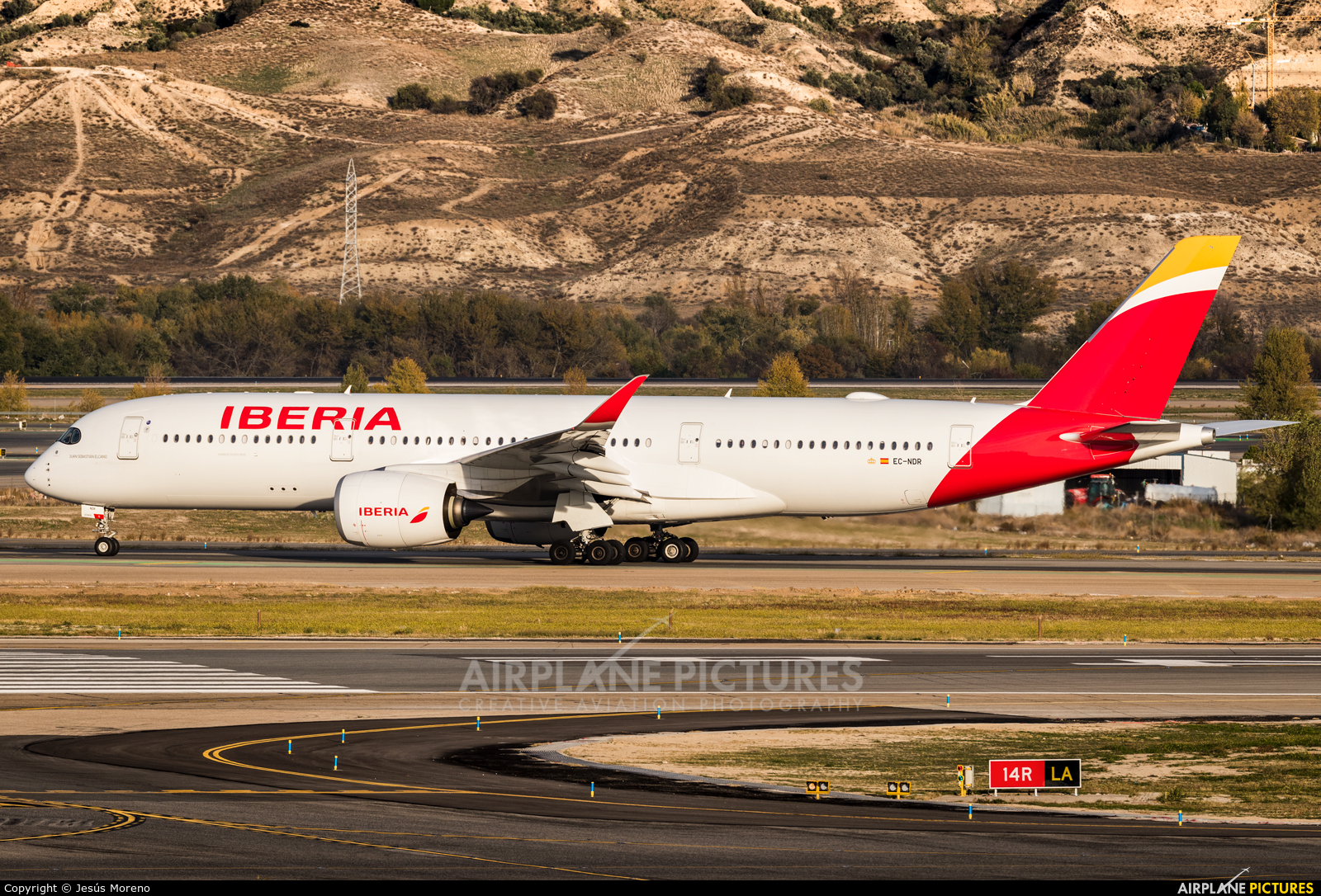 Iberia EC-NDR aircraft at Madrid - Barajas
