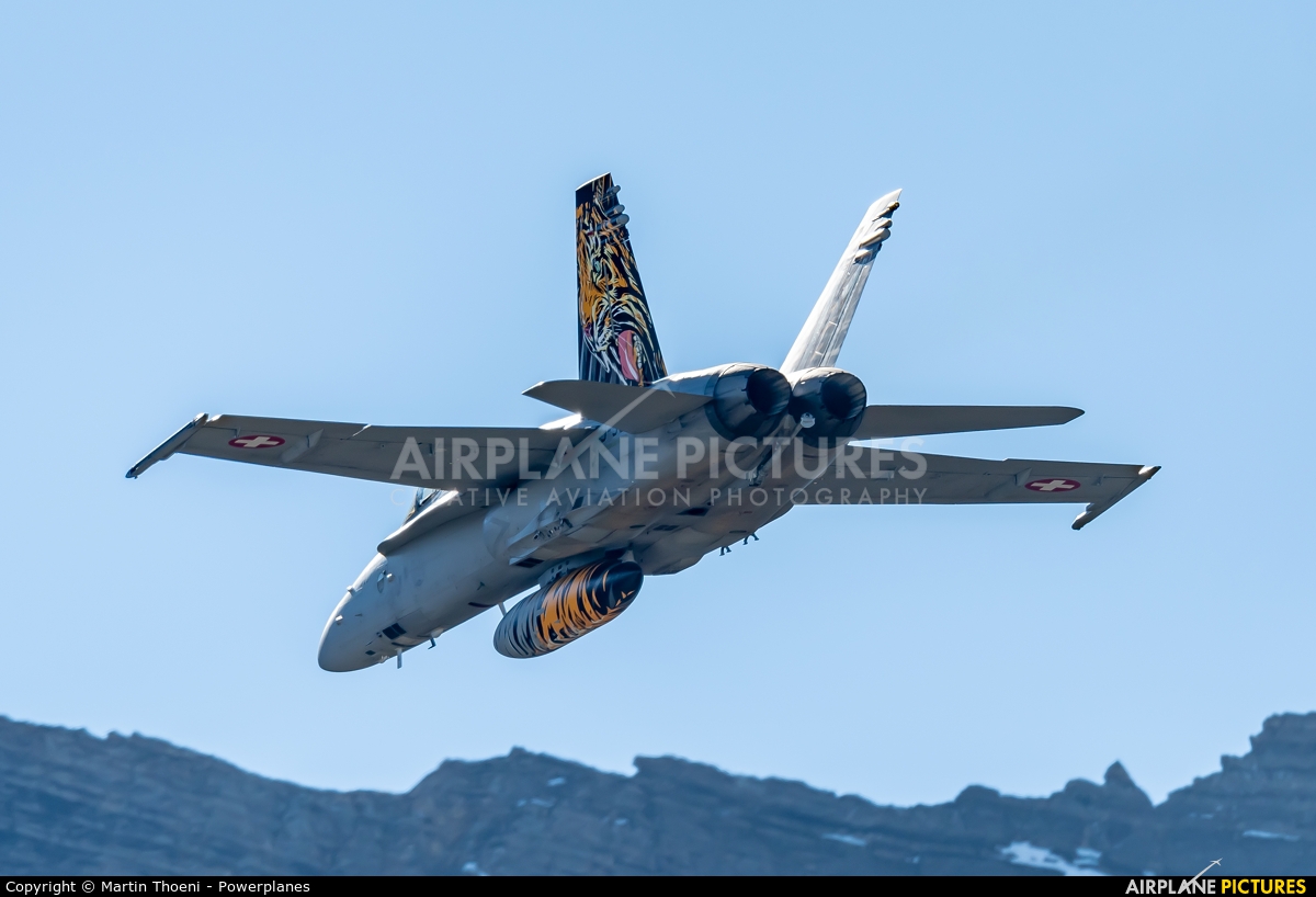 Switzerland - Air Force J-5011 aircraft at Axalp - Ebenfluh Range