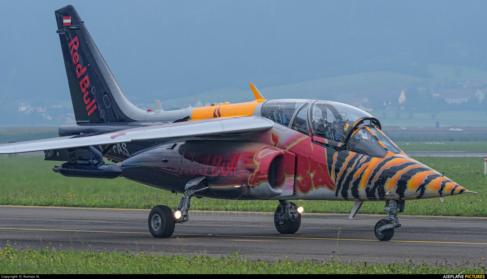 Red Bull OE-FAS aircraft at Zeltweg