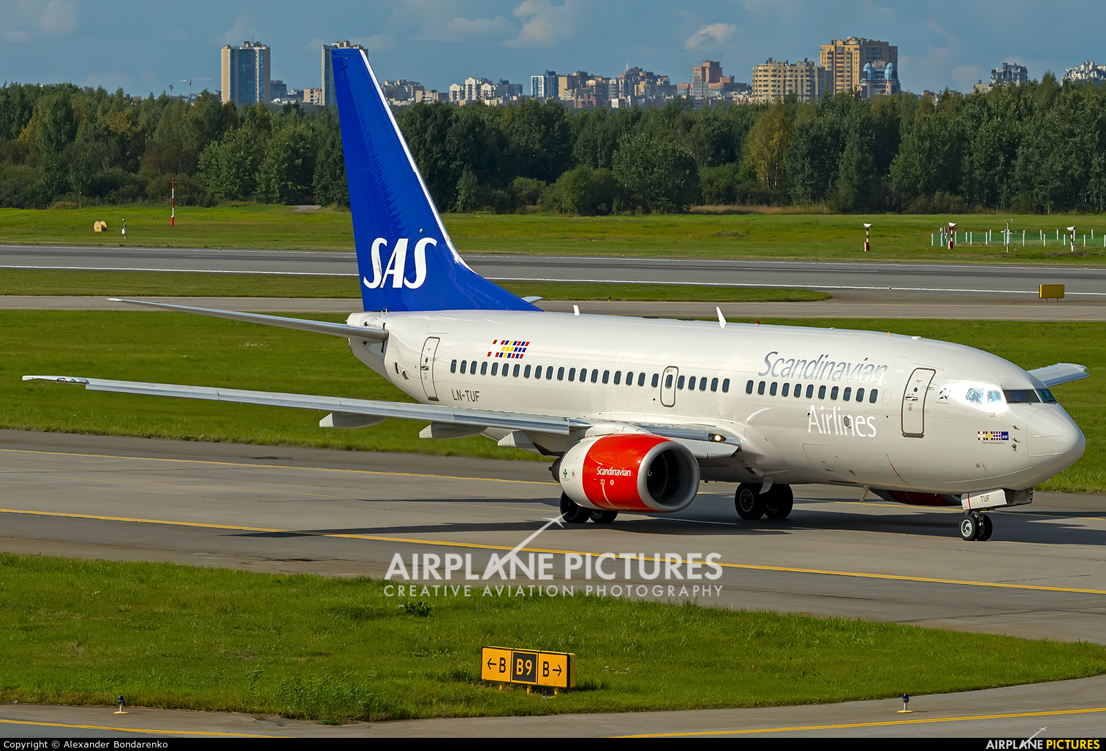 SAS - Scandinavian Airlines LN-TUF aircraft at St. Petersburg - Pulkovo