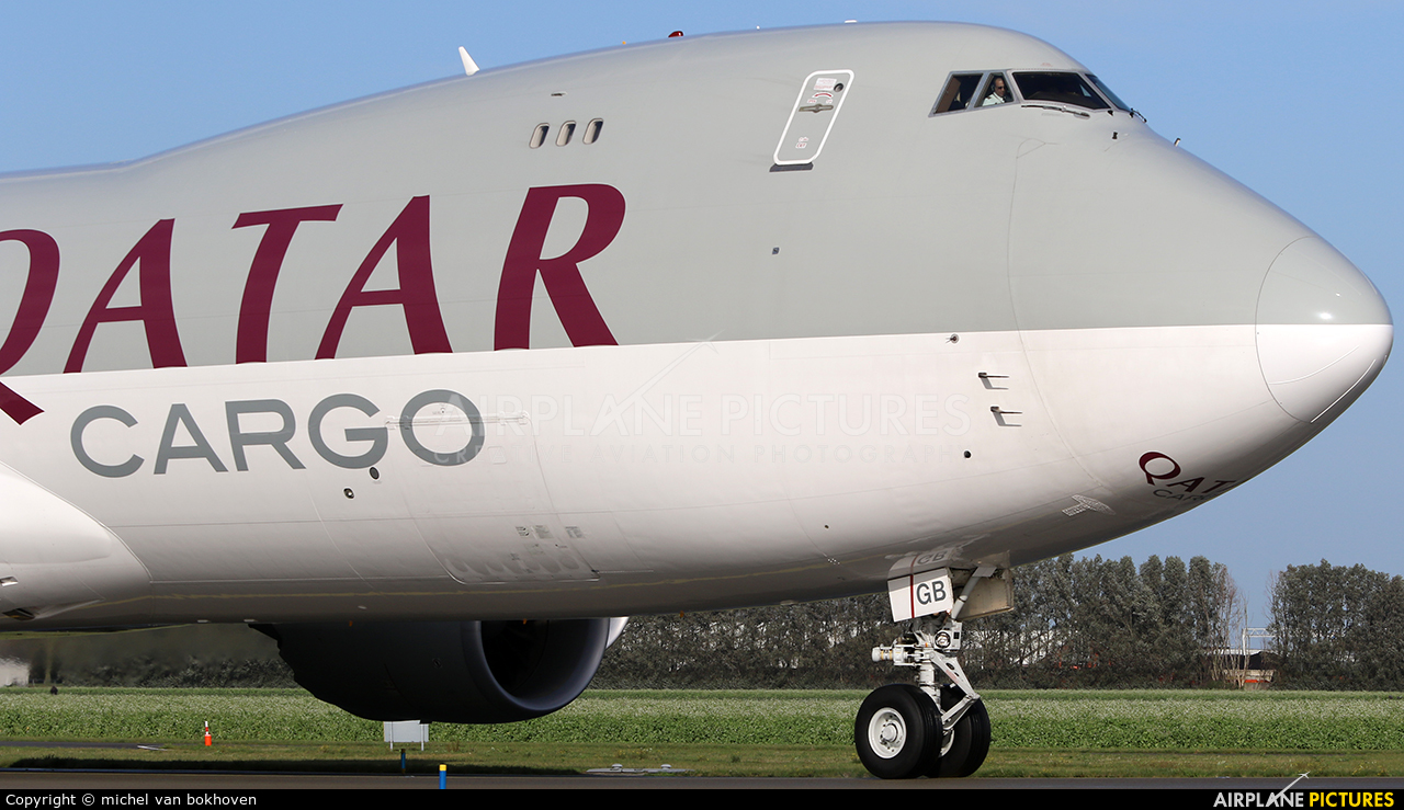Qatar Airways Cargo A7-BGB aircraft at Amsterdam - Schiphol