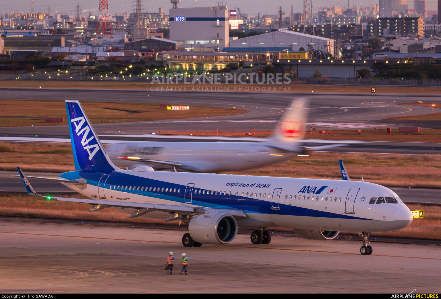 ANA - All Nippon Airways JA132A aircraft at Osaka - Itami Intl