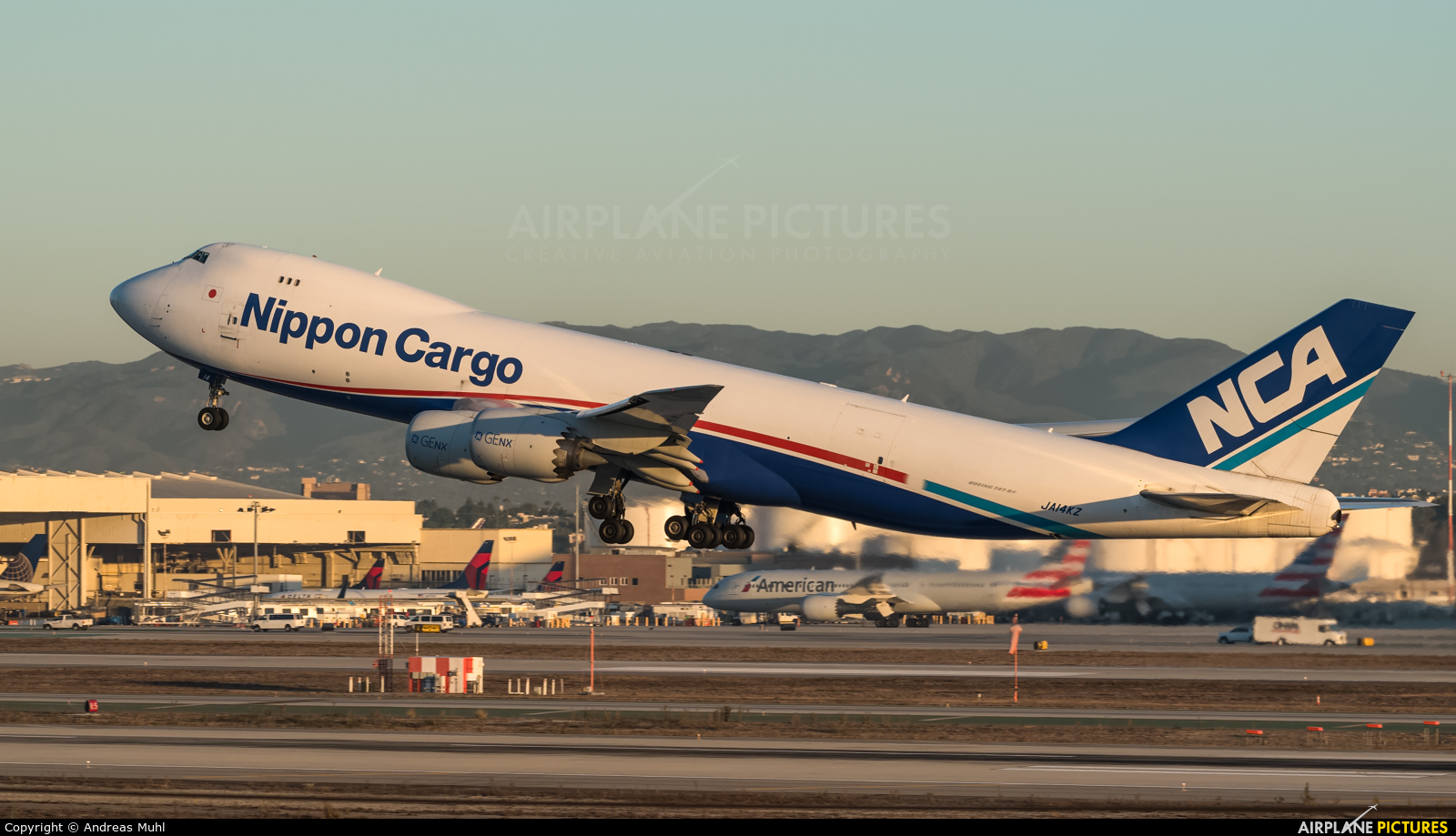 Nippon Cargo Airlines JA14KZ aircraft at Los Angeles Intl
