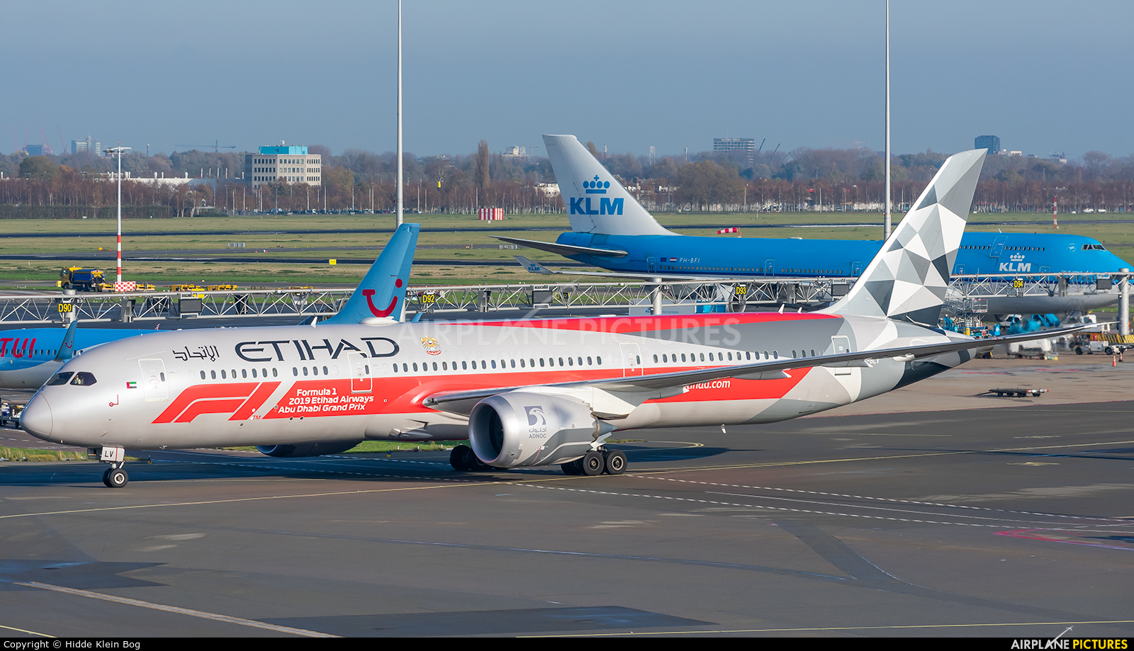 Etihad Airways A6-BLV aircraft at Amsterdam - Schiphol