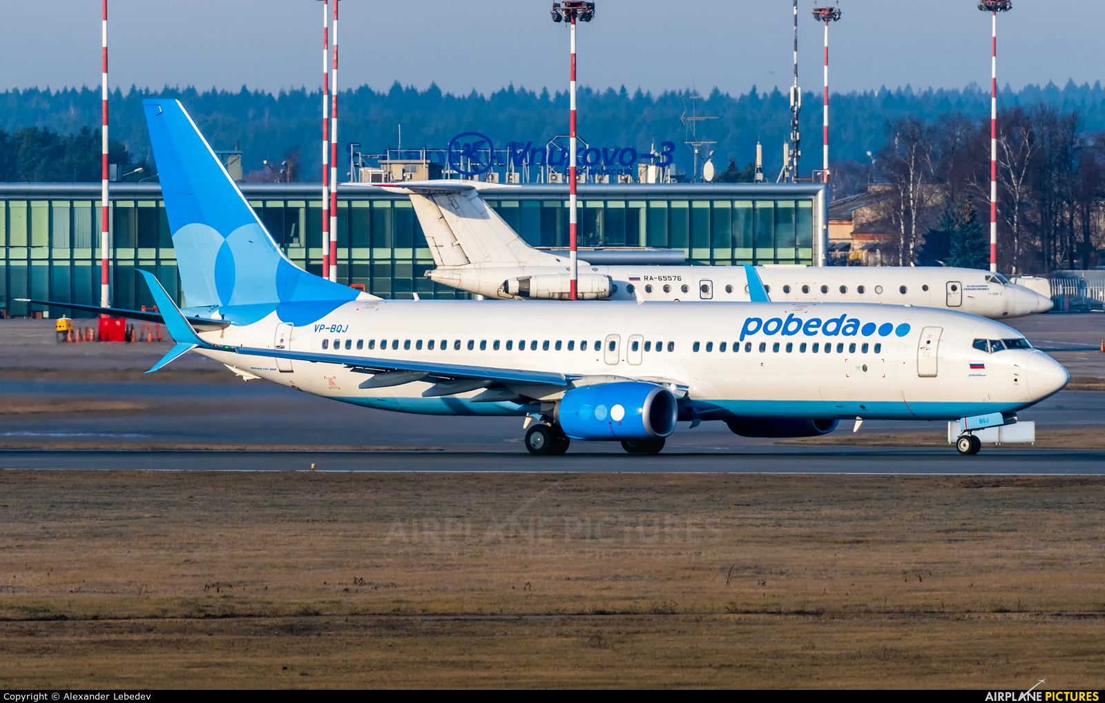 Pobeda VP-BQJ aircraft at Moscow - Vnukovo