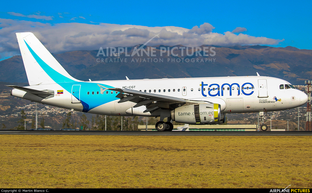TAME HC-CGT aircraft at Quito - Mariscal Sucre