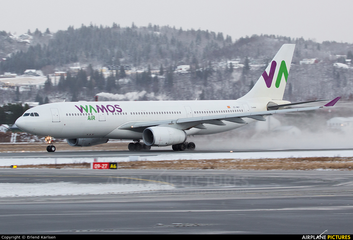 Wamos Air EC-MNY aircraft at Trondheim - Vaernes