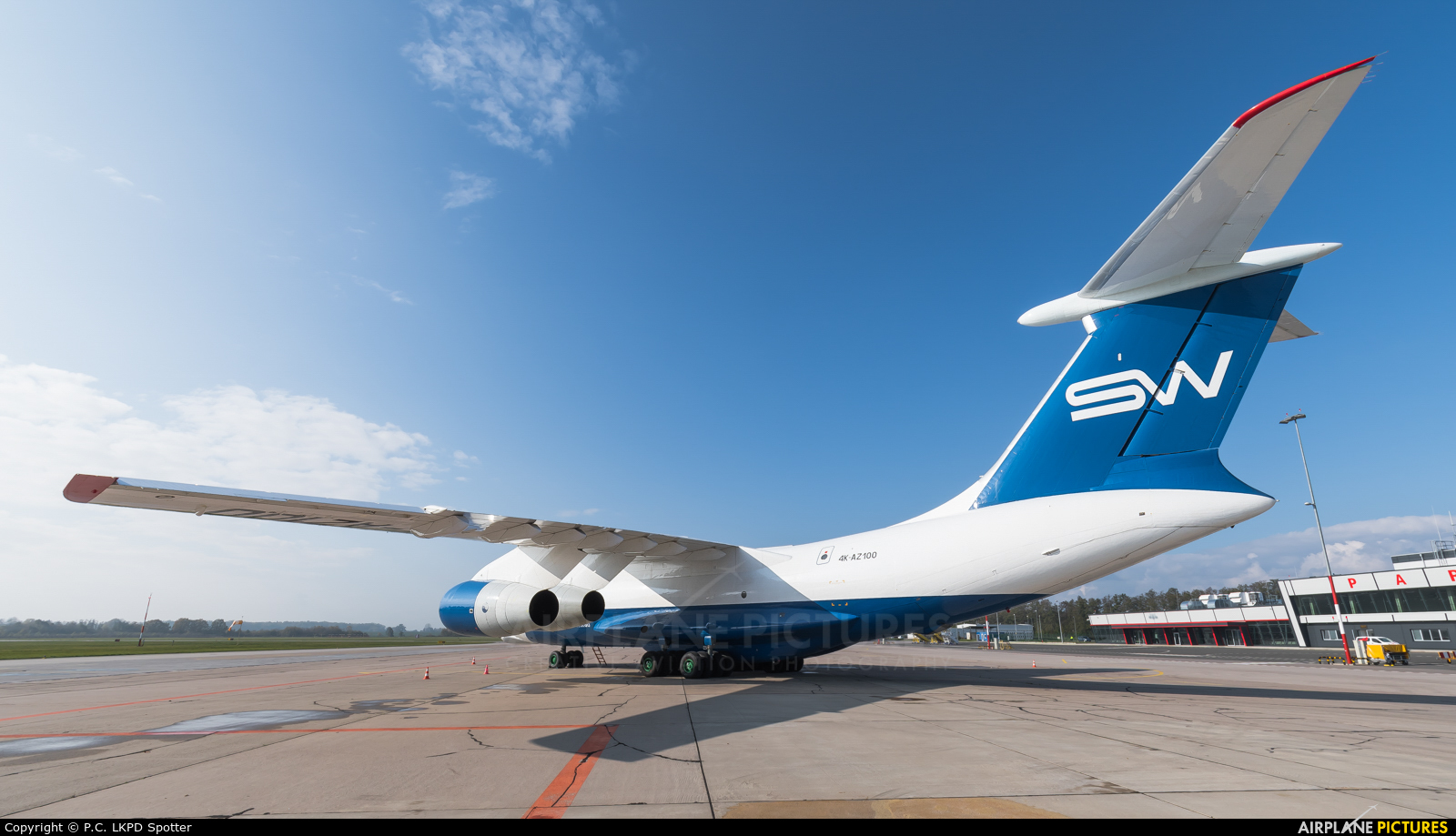 Silk Way Airlines 4K-AZ100 aircraft at Pardubice