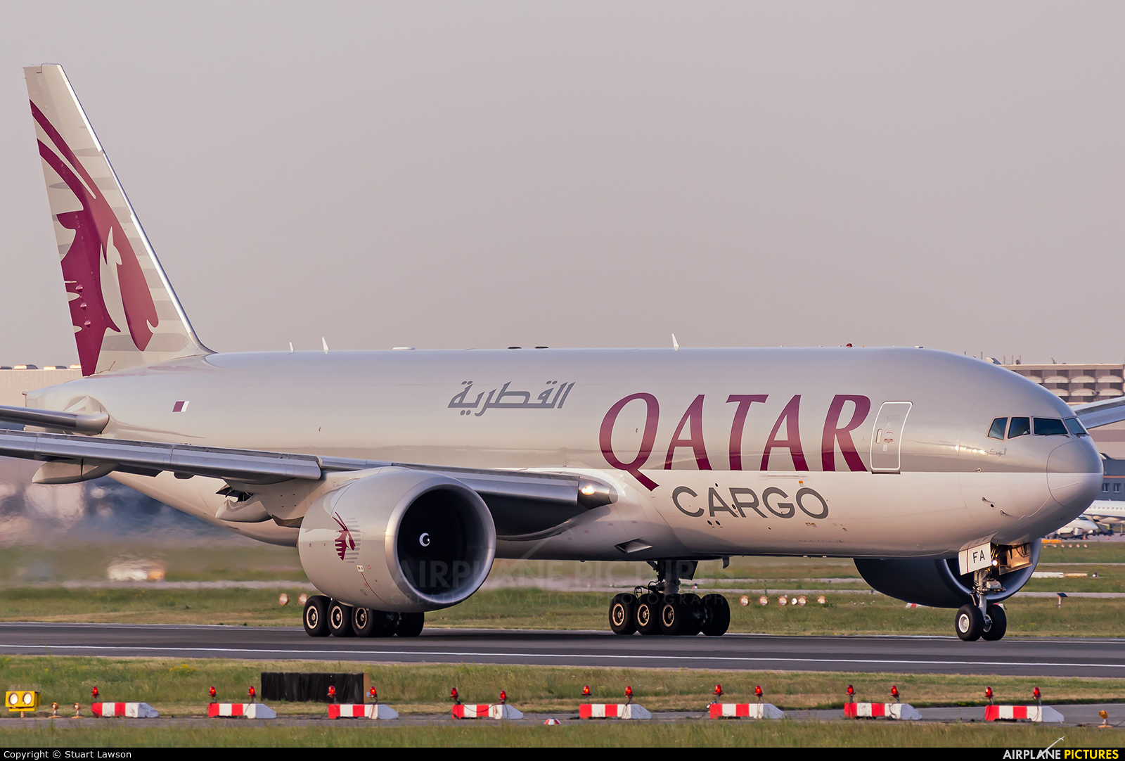 Qatar Airways Cargo A7-BFA aircraft at Frankfurt