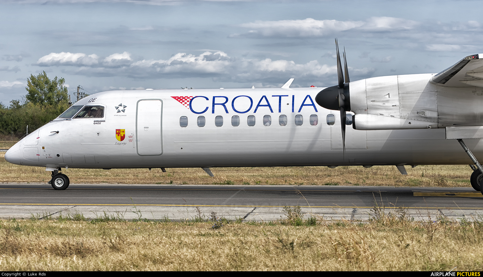 Croatia Airlines 9A-CQE aircraft at Bucharest - Henri Coandă