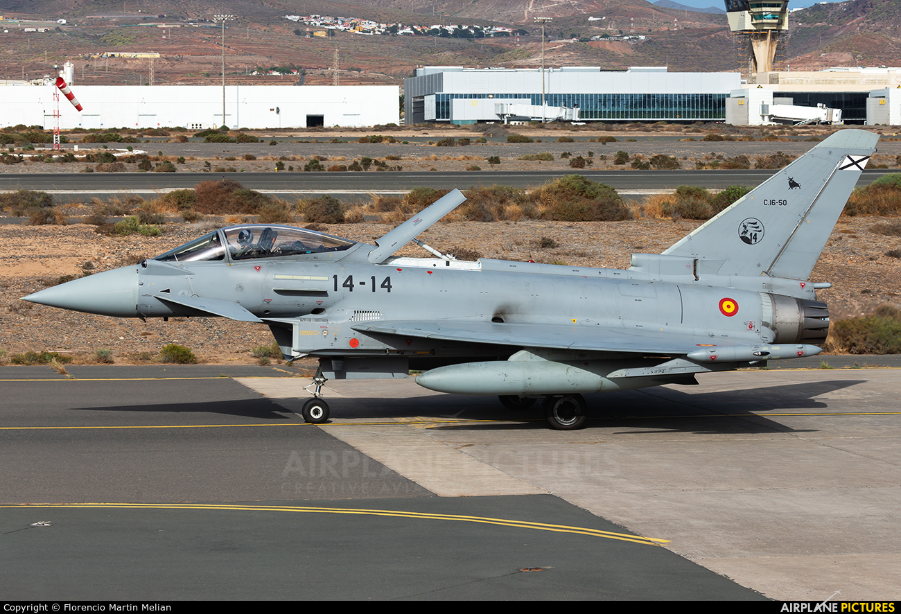 Spain - Air Force C.16-50 aircraft at Aeropuerto de Gran Canaria
