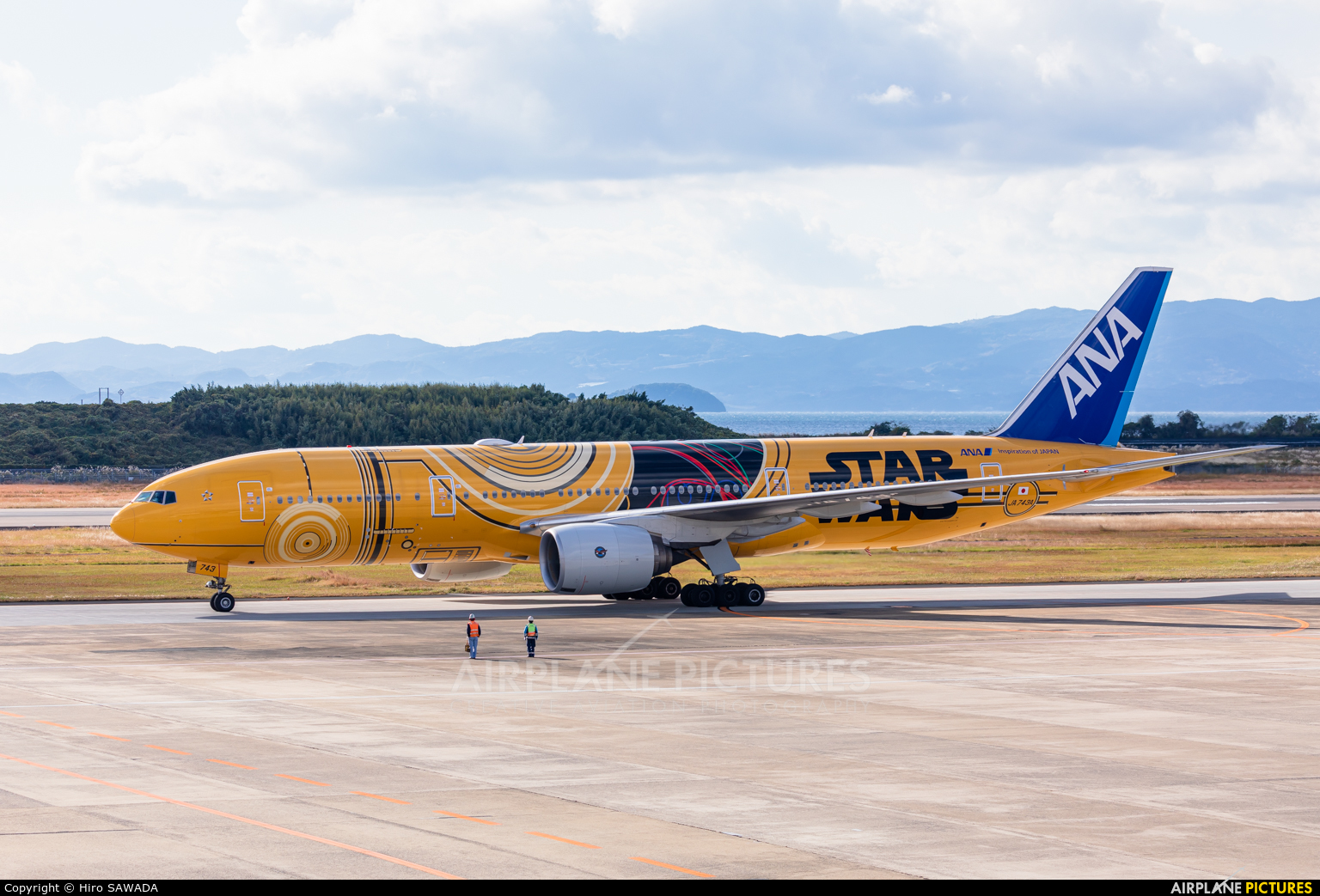 ANA - All Nippon Airways JA743A aircraft at Nagasaki