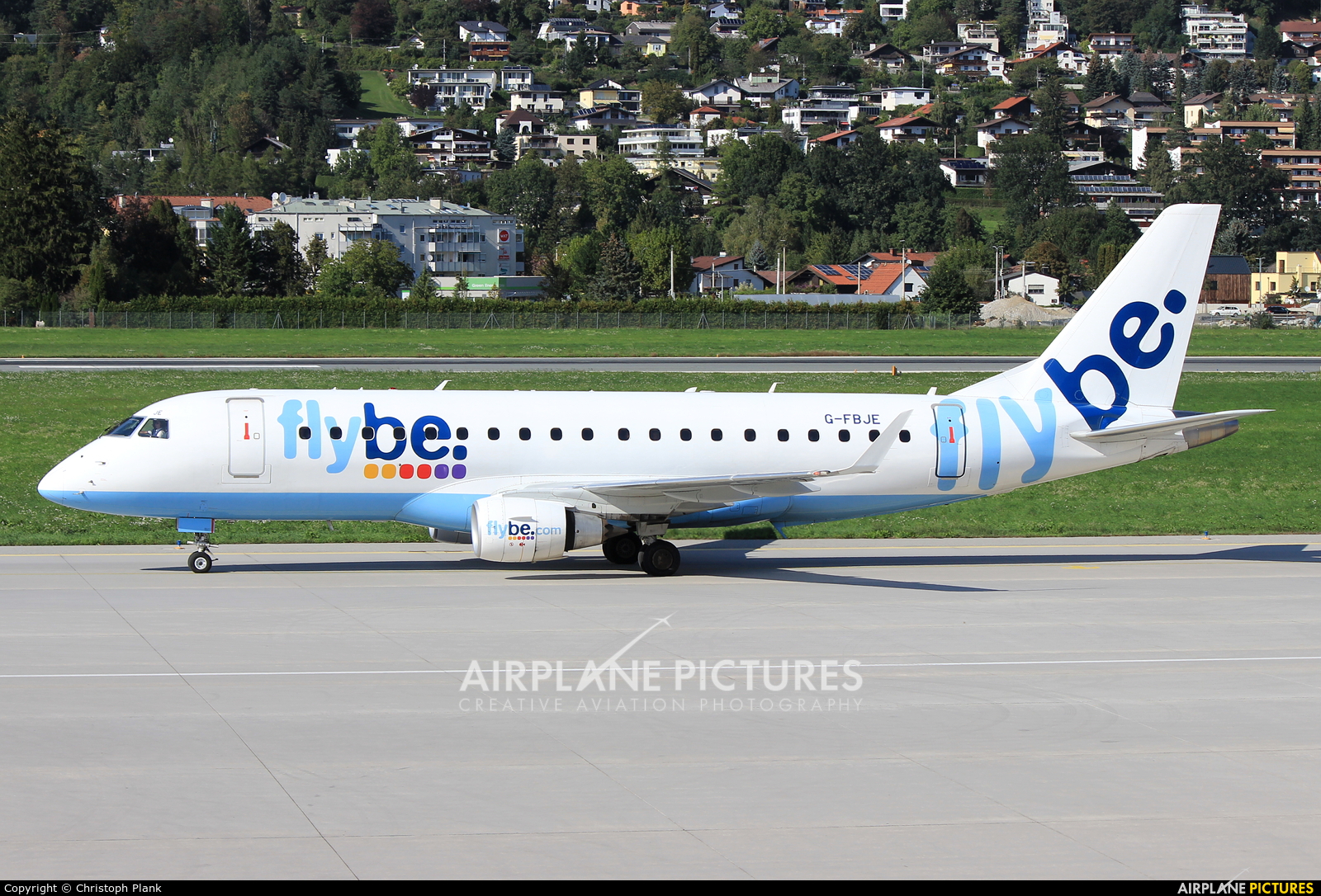 Flybe G-FBJE aircraft at Innsbruck
