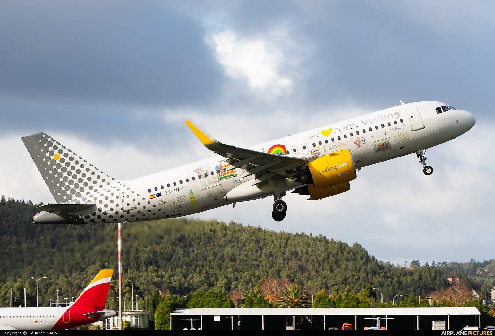 Vueling Airlines EC-NAJ aircraft at La Coruña