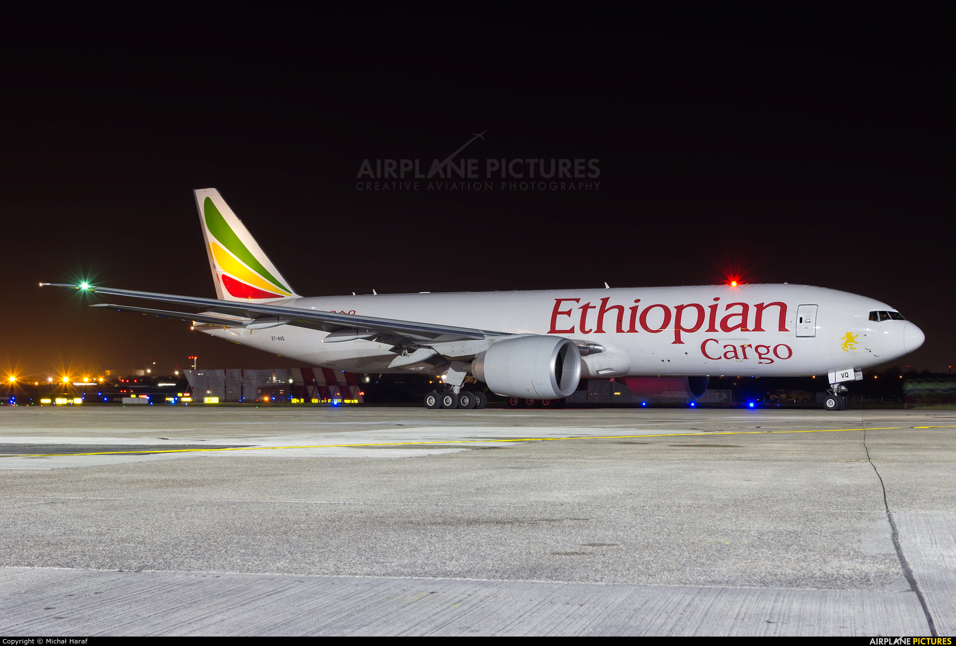 Ethiopian Cargo ET-AVQ aircraft at Dublin