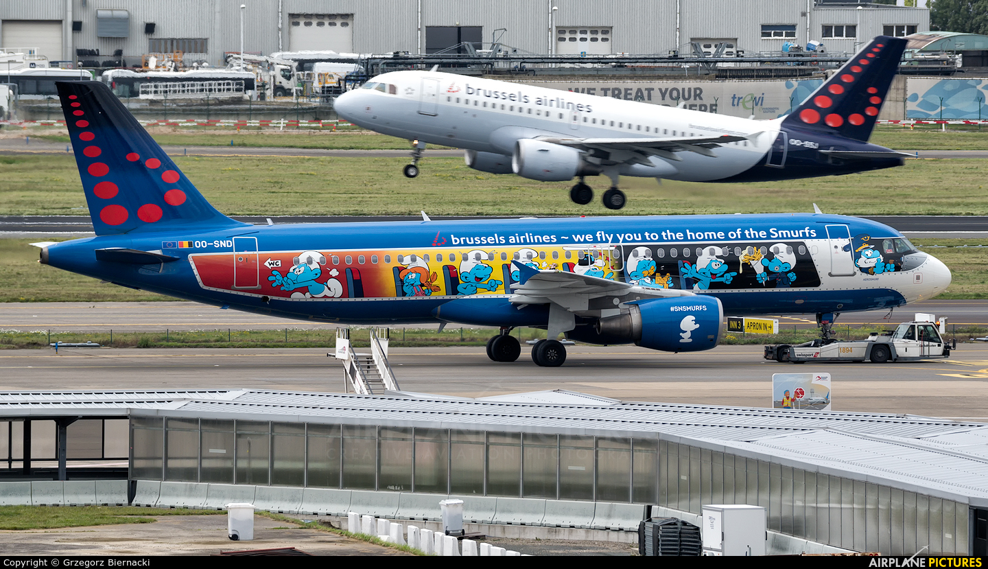 Brussels Airlines OO-SND aircraft at Brussels - Zaventem