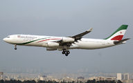 New livery of Iran Government A340 title=