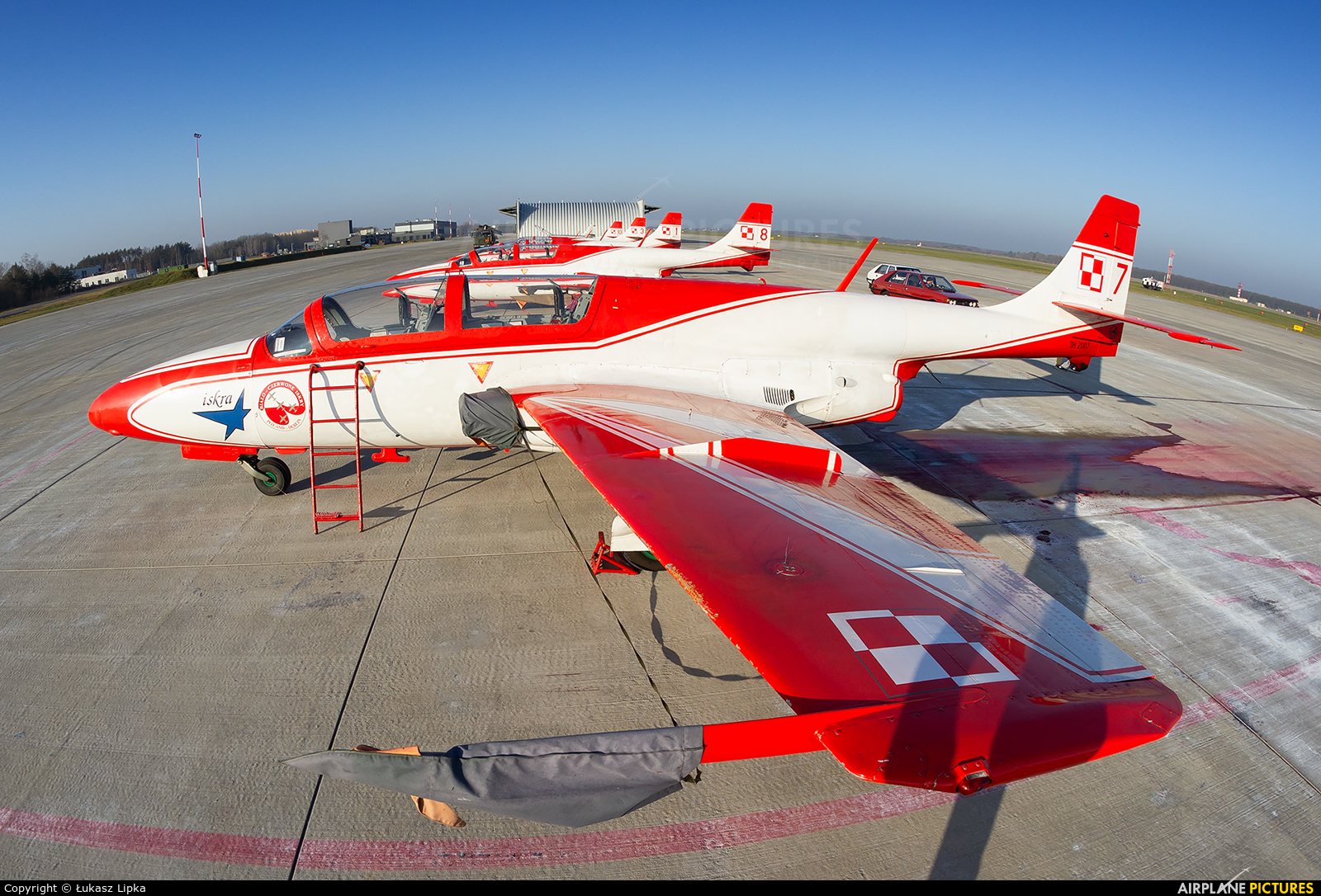 Poland - Air Force: White & Red Iskras 7 aircraft at Dęblin