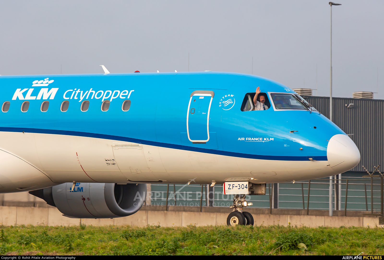 KLM Cityhopper PH-EZF aircraft at Amsterdam - Schiphol