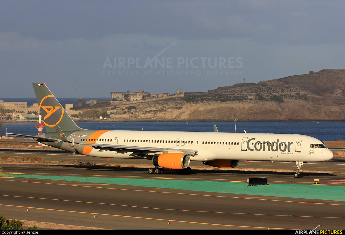 Condor D-ABOF aircraft at Aeropuerto de Gran Canaria