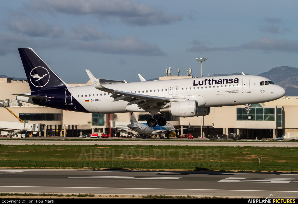Lufthansa D-AIWH aircraft at Palma de Mallorca