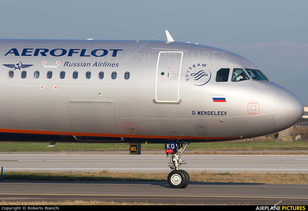 Aeroflot VP-BKQ aircraft at Verona - Villafranca