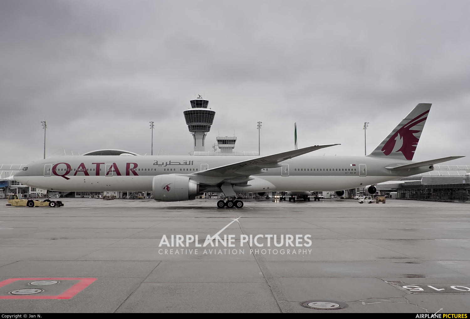 Qatar Airways A7-BEW aircraft at Munich
