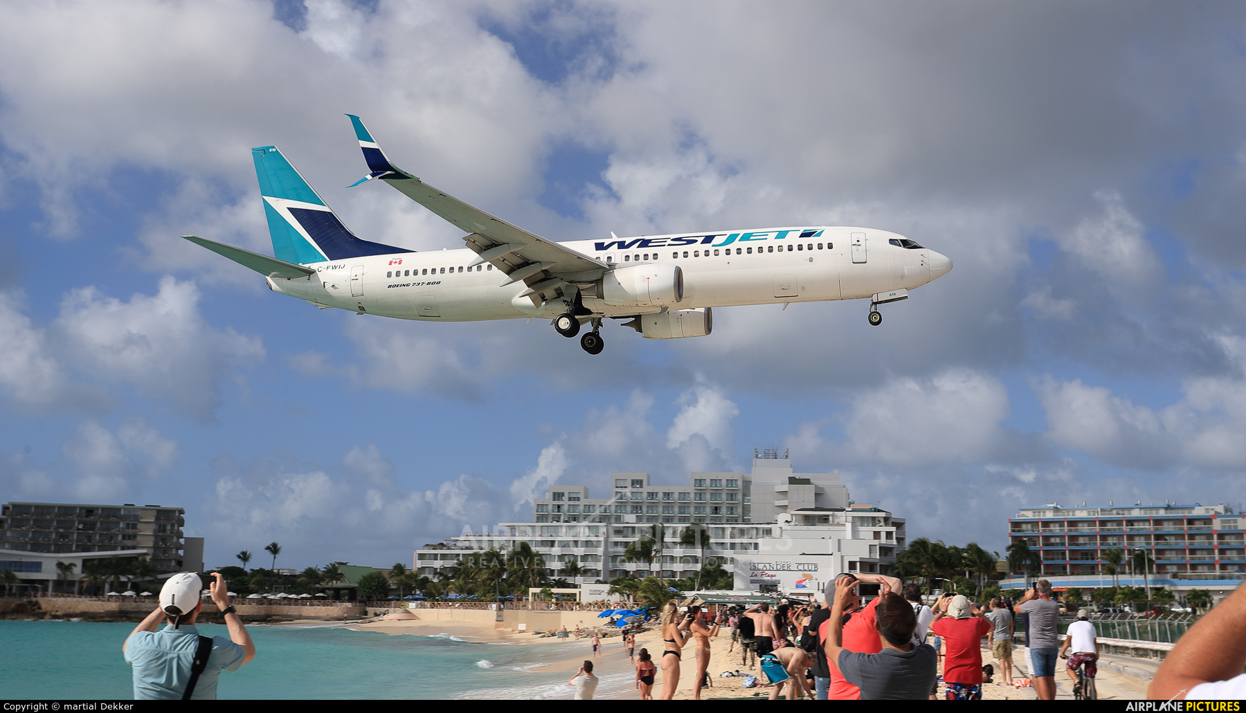 WestJet Airlines C-FWIJ aircraft at Sint Maarten - Princess Juliana Intl