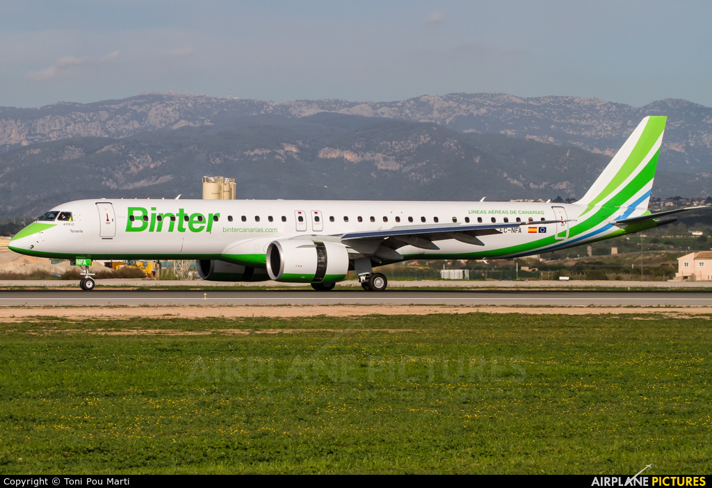 Binter Canarias EC-NFA aircraft at Palma de Mallorca