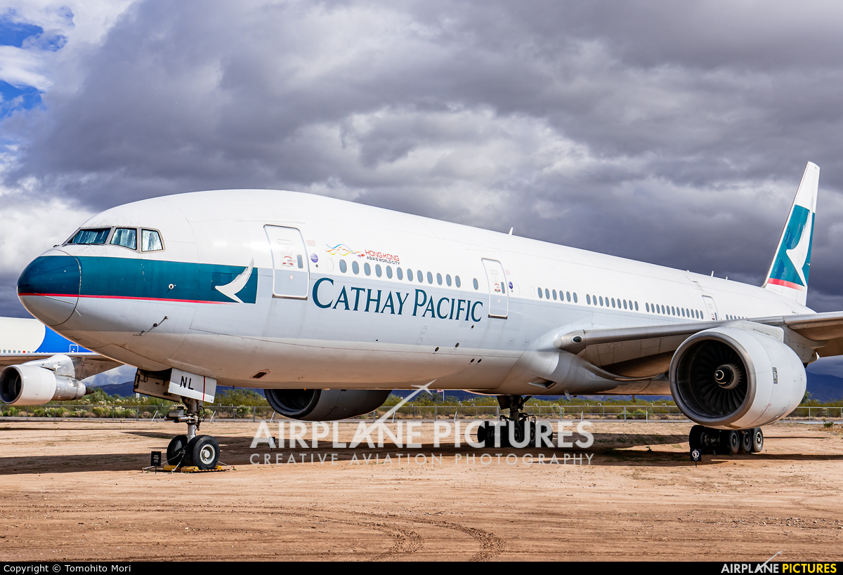 Cathay Pacific B-HNL aircraft at Tucson - Pima Air & Space Museum