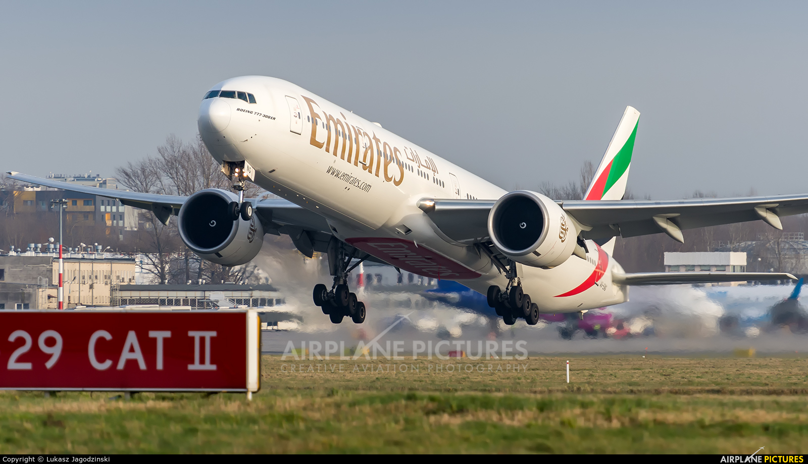 Emirates Airlines A6-ENG aircraft at Warsaw - Frederic Chopin