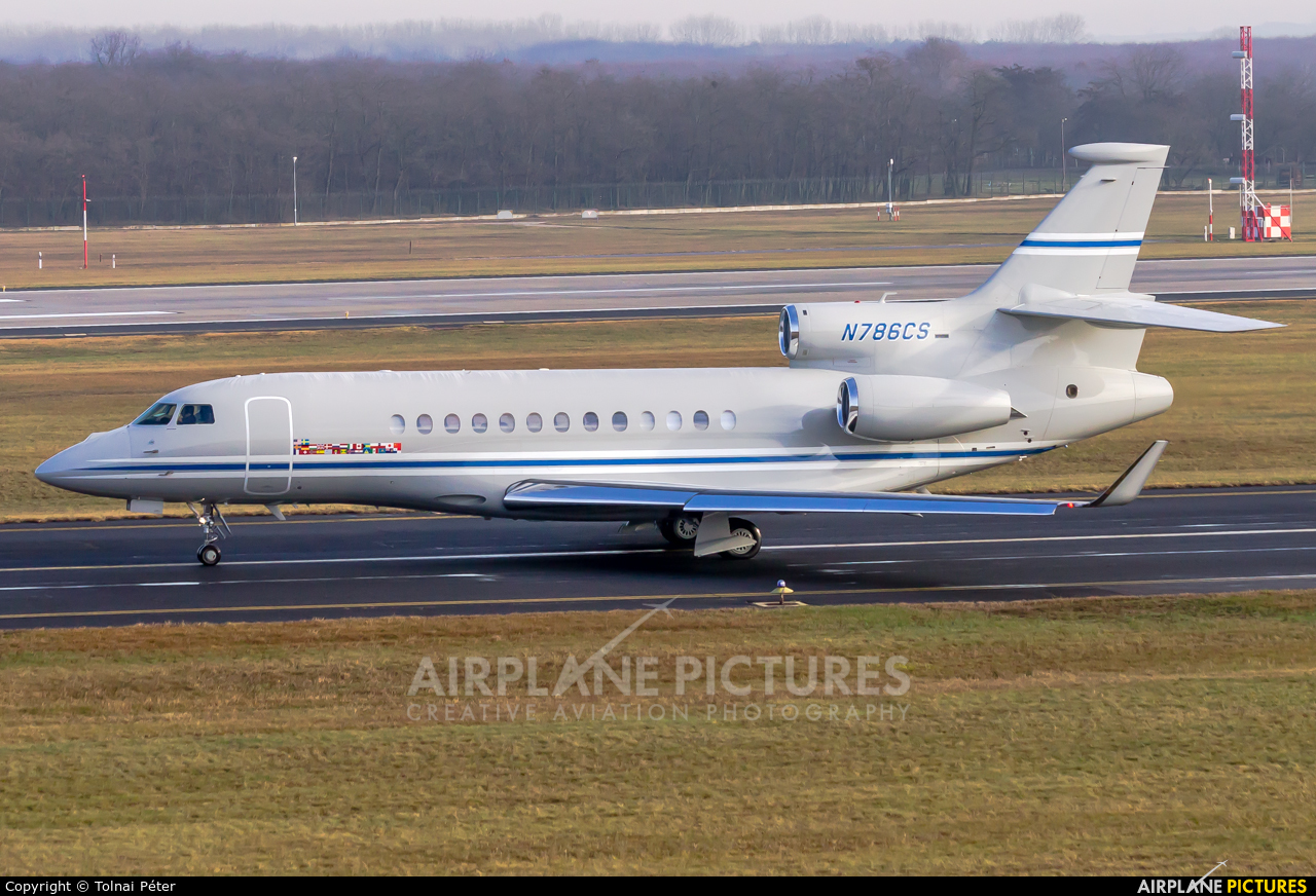 Private N786CS aircraft at Budapest Ferenc Liszt International Airport