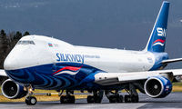Boeing 747-8F of SilkWay visited Ljubljana title=