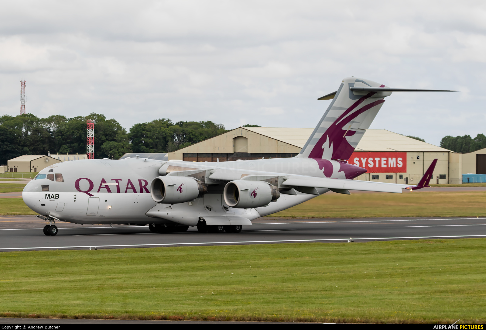 Qatar Amiri Flight A7-MAB aircraft at Fairford