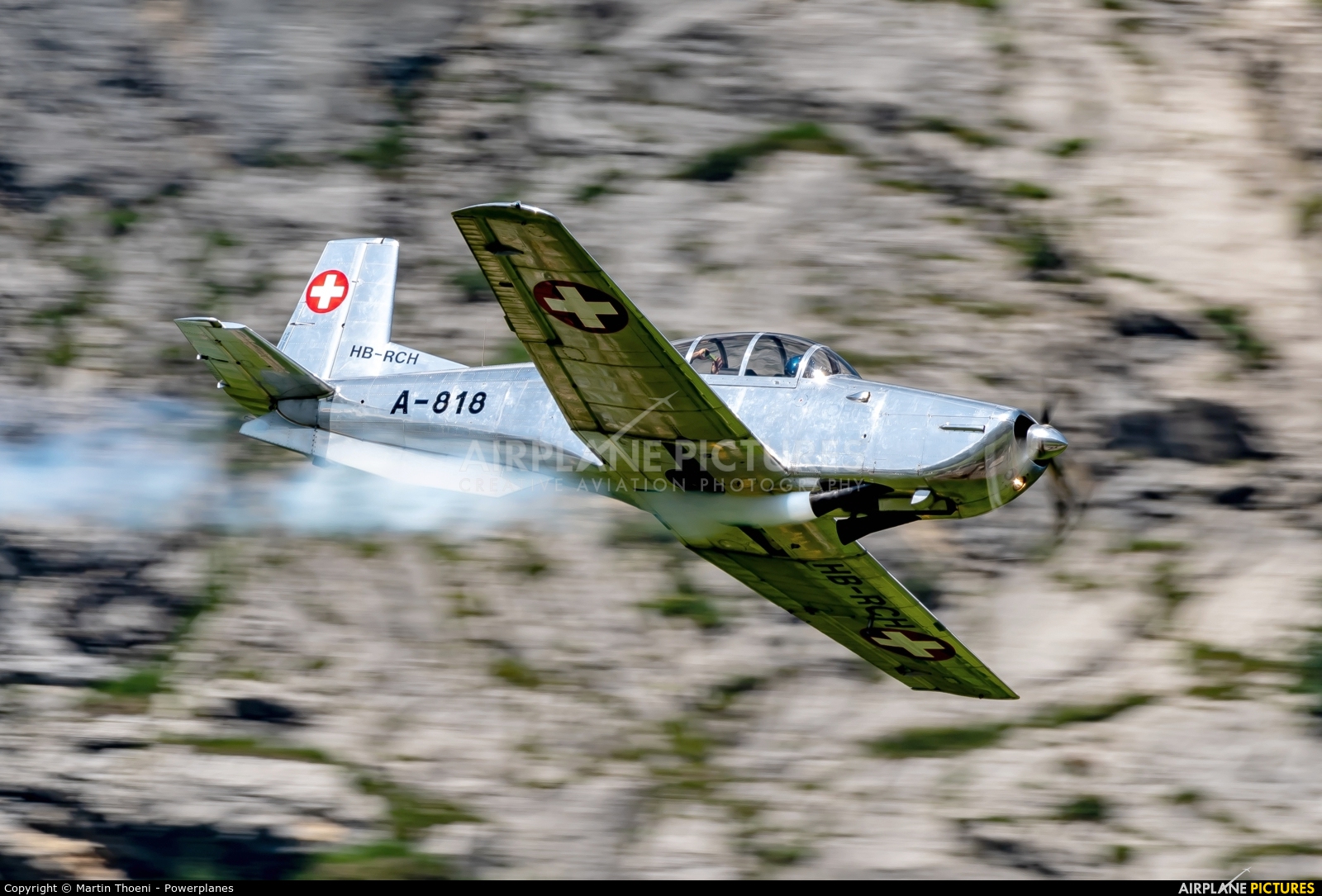 P3 Flyers Ticino HB-RCH aircraft at Mollis