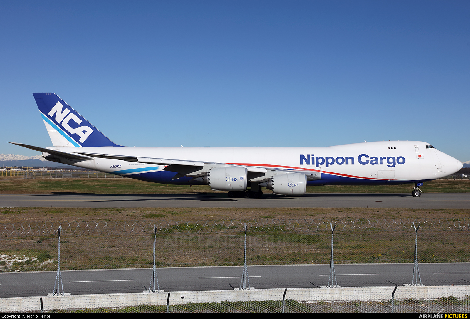Nippon Cargo Airlines JA17KZ aircraft at Milan - Malpensa