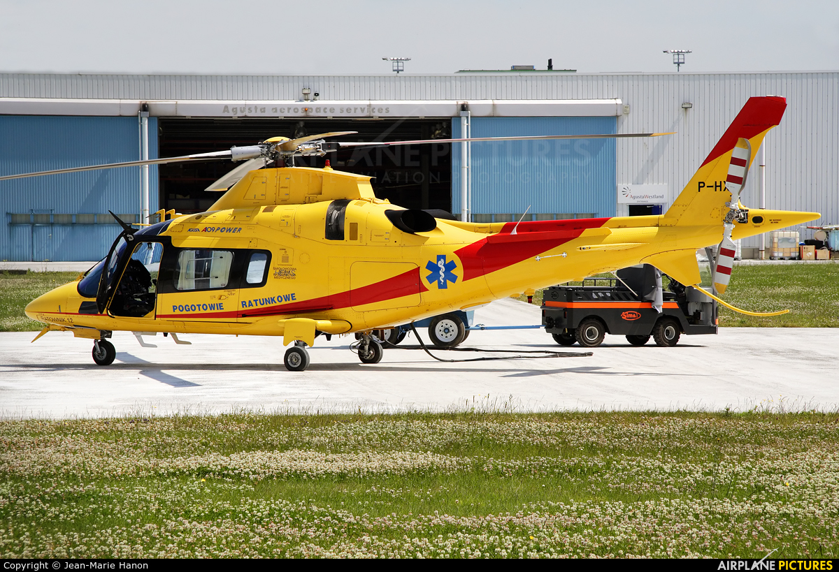 Polish Medical Air Rescue - Lotnicze Pogotowie Ratunkowe SP-HXA aircraft at Liège-Bierset