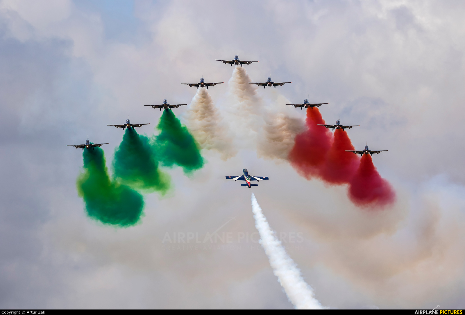 Italy - Air Force "Frecce Tricolori" - aircraft at Fairford