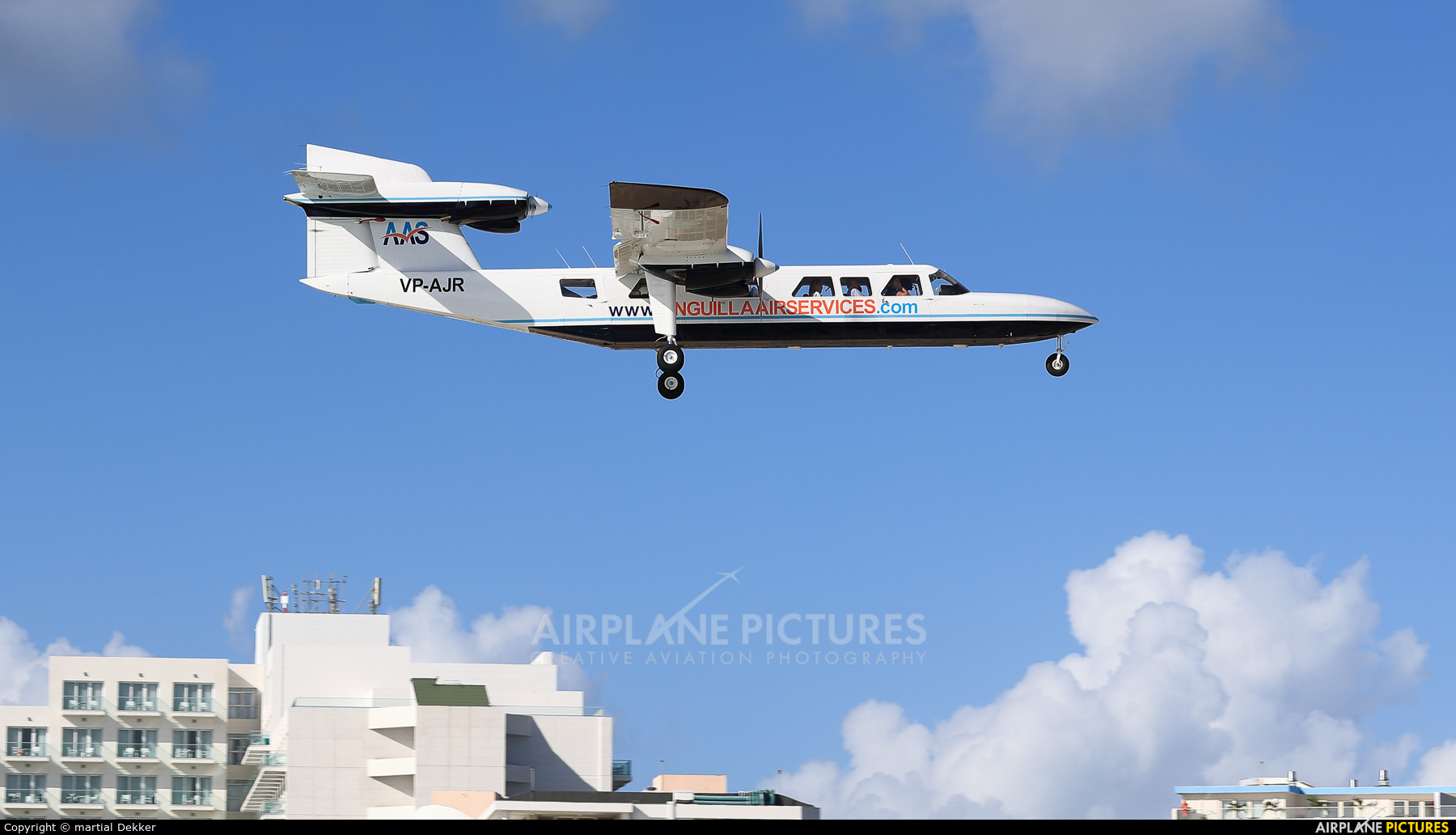 Anguilla Air Services VP-AJR aircraft at Sint Maarten - Princess Juliana Intl