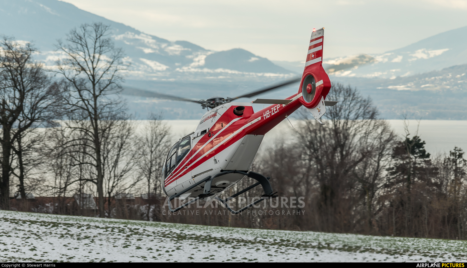 Heli-Lausanne HB-ZEP aircraft at Lausanne - La Blécherette